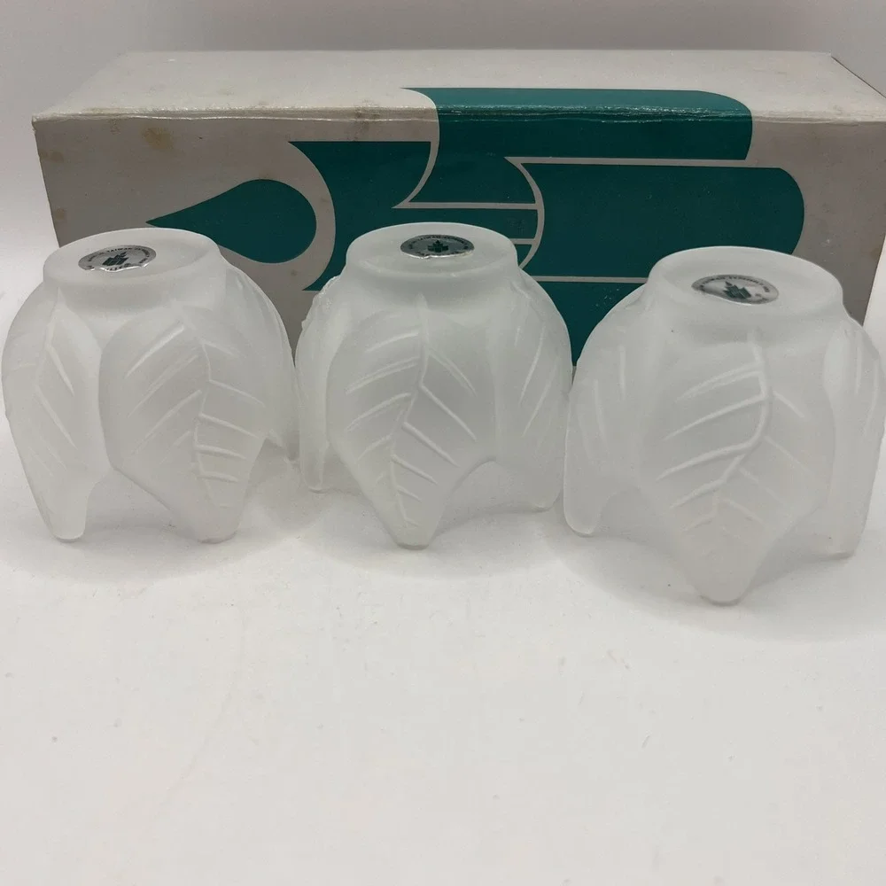 NEW PartyLite Frosted Lotus Blossom Trio Votive/Tealight Candle Holder P0290 Box - Picture 7 of 8